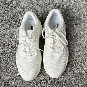 white chunky ASOS sneakers